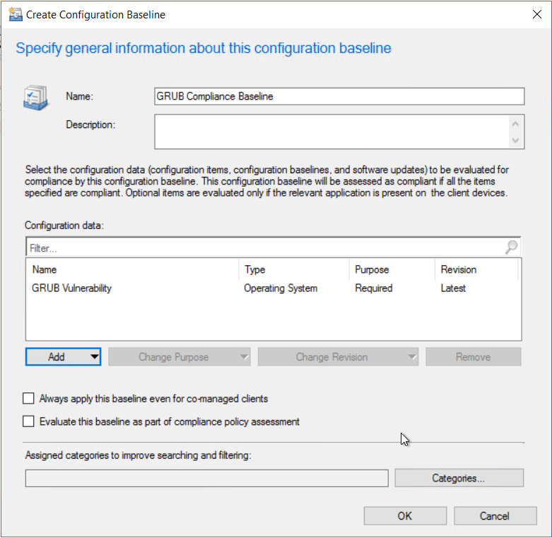 MECM Baseline: Check for GRUB vulnerability Windows 10 – TheSleepyAdmins