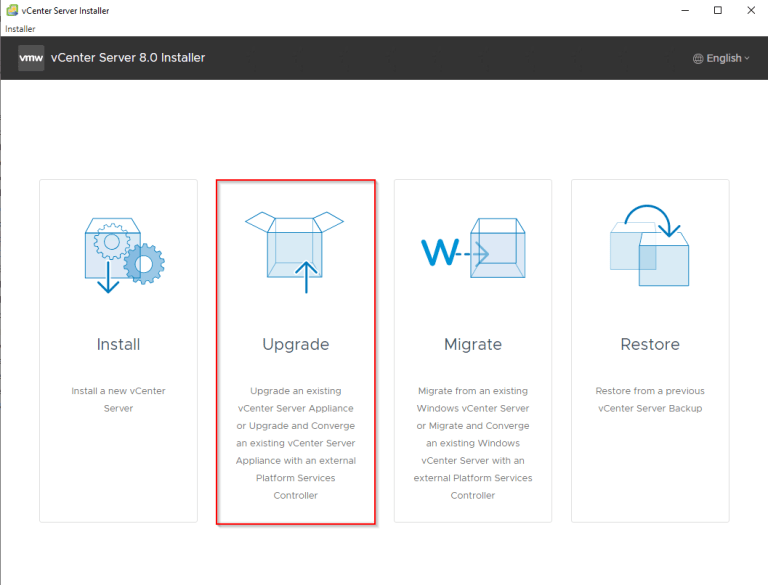 Upgrading VMware vCenter Server Appliance from 7.0 to 8.0 – TheSleepyAdmins