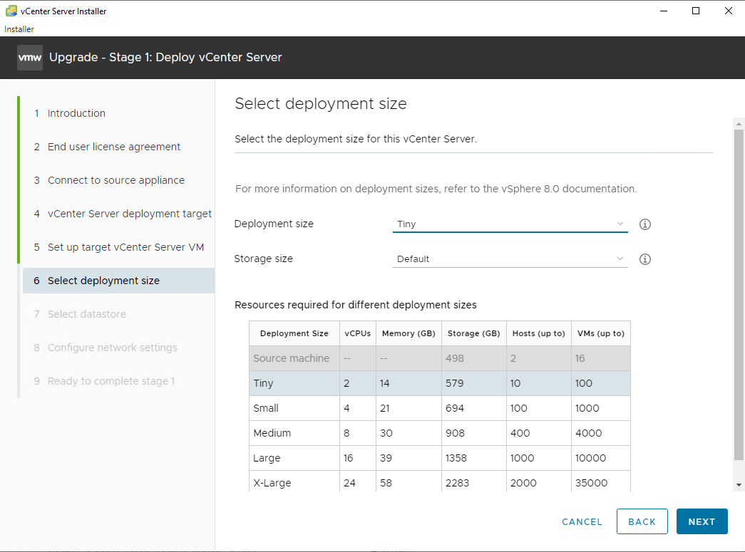 Upgrading VMware vCenter Server Appliance from 7.0 to 8.0 – TheSleepyAdmins