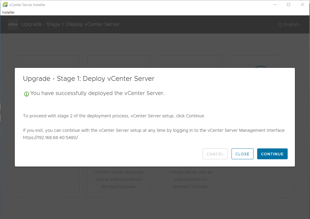 Upgrading VMware vCenter Server Appliance from 7.0 to 8.0 – TheSleepyAdmins