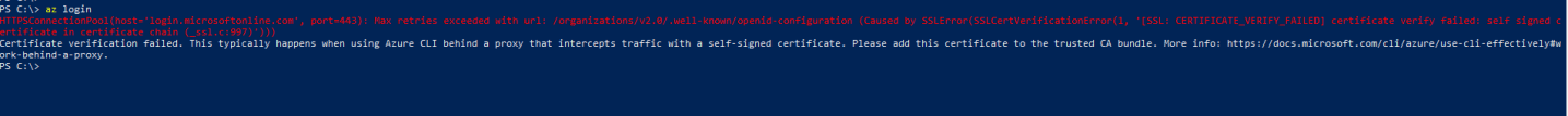 Az CLi Login SSL: CERTIFICATE_VERIFY_FAILED – TheSleepyAdmins