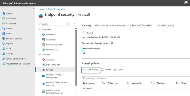 Managing Windows Defender Firewall Rules with Intune – TheSleepyAdmins